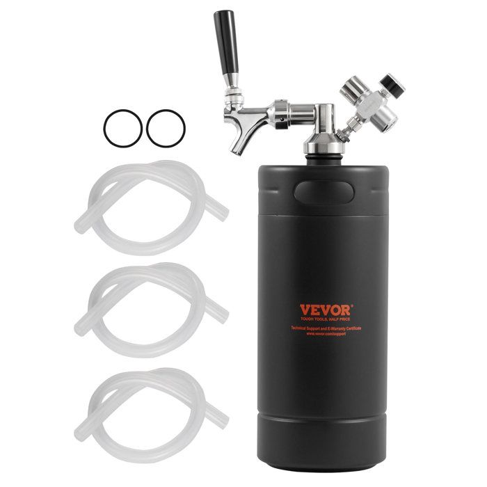 Mini Fût à Bière Pression 5 L Portable – Pression Réglable 0-30 PSI, Garde La Bière Fraîche Des Mois - 2