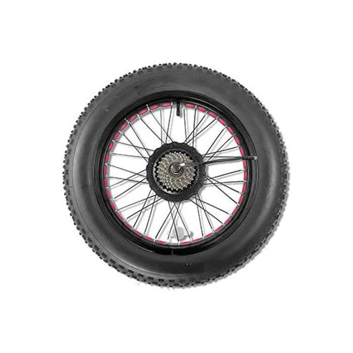 Roue Complète Vélo 24 Pouces Avant Avec Jante Aluminium Beretta - Parfaite Pour VTT Et Ville
