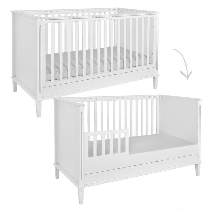 Lit évolutif Novelies - Bianka - 152 x 80 5 x 92 5cm - Blanc Lit évolutif Novelies - Bianka - 152 x 80 5 x 92 5cm - Blanc
