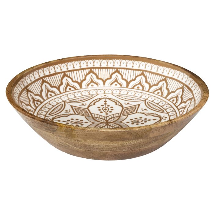 Home Deco Factory Saladier Grès Beige 3L Ø28 Cm - Vaisselle Artisanale Élégante