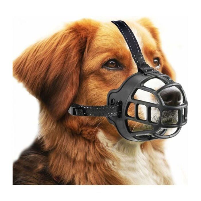 Comparer les prix de Muselière pour Chien Museau Muselière Panier pour Petits Moyens Et Grands Chiens avec Sangles Réglables (Taille 3Noi Étiquette