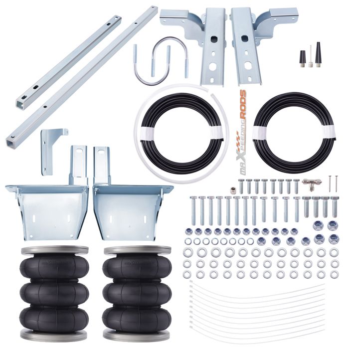 Kit Complet De Suspension Pneumatique Arrière Pour Iveco Daily 35C-55C (1985-2024) - Coussinets D'Air + Compresseur 12V