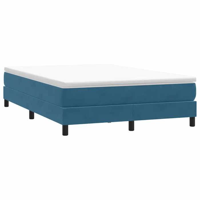 Lit double Adulte Sommier à lattes de lit - SOLOMON - bleu foncé 140x210 cm JILLS 55488