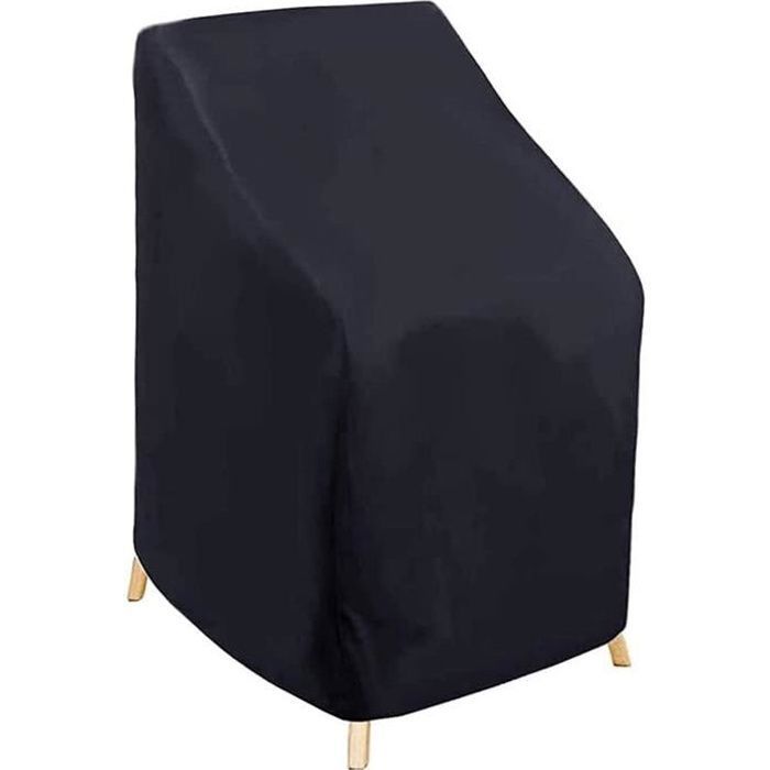 Housse Chaise de Jardin Imperméable Housse Protection pour Chaises Empilables Extérieur Housse Fauteuil 75 * 75 * 90 * 120
