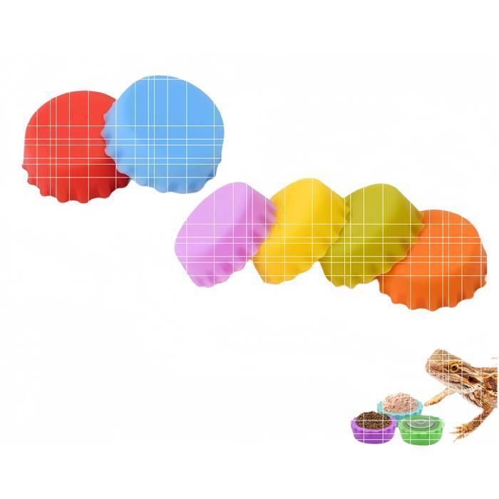 Lot De 6 Supports à Glace Réutilisables Pour Enfants – Avec Bol Collecteur, Multicolore (jaune, Vert, Rouge, Violet)
