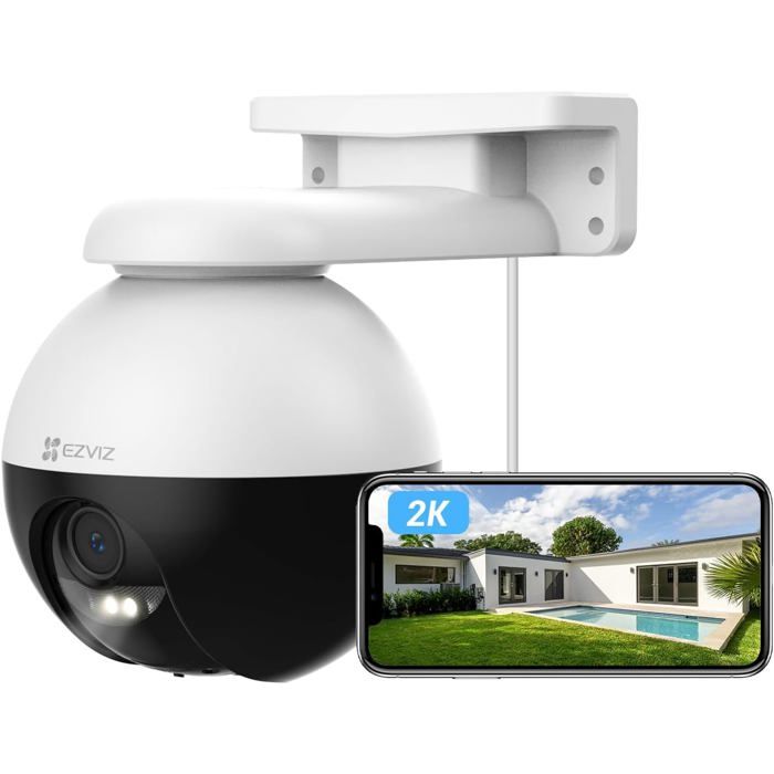 EZVIZ C8W Pro 2K Camera Surveillance WiFi Extérieure à 360° avec Suivi ...