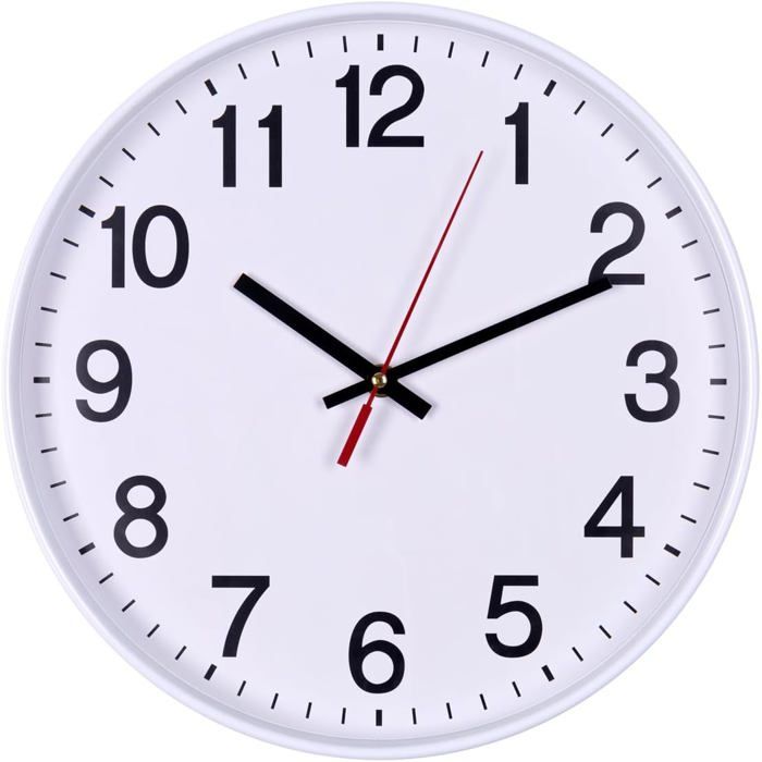 Horloge Murale Acrylique Silencieuse En Forme De Balle De Tennis - Chiffres Arabes - 30x30 Cm - Pour Salon, Chambre, Bureau