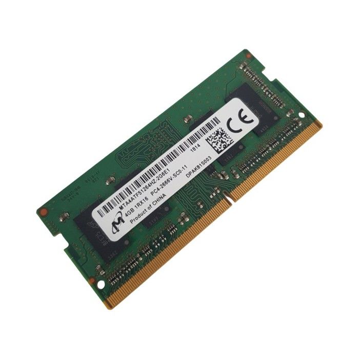 4Go RAM DDR4 MICRON 4Go 1Rx16 PC4 SO DIMM MTA4ATF51264HZ Très bon état - vue 2