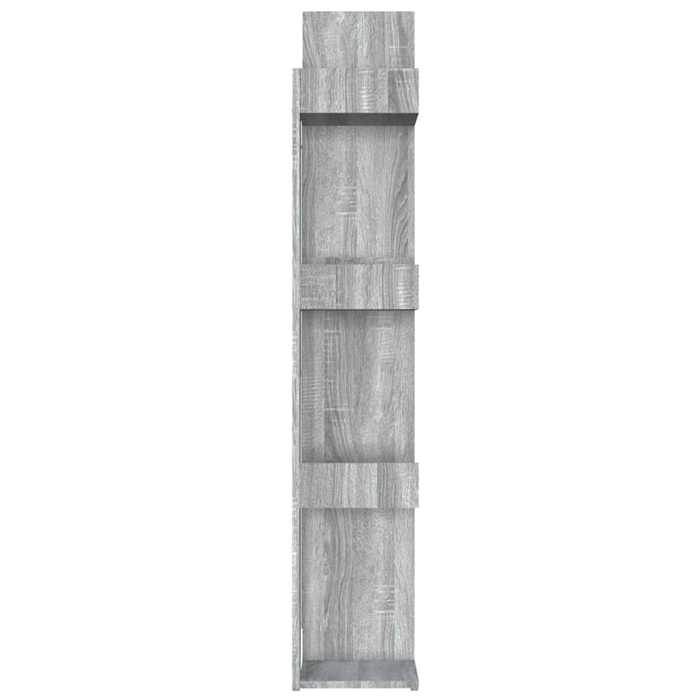 Cabinet de Livre SOLOMOON CHIC Bibliothèque Polyvalente - Pour enfant/adulte - Sonoma gris 86x25 5x140 cm Bois dingénierie BB2036