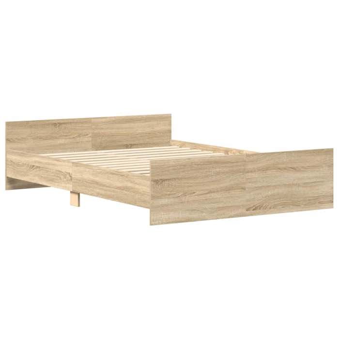 Cadre de lit - AKOZON - 140x190 cm - chêne sonoma - MODERNE Cadre de lit - sans matelas - chêne sonoma - 140x190 cm 29328