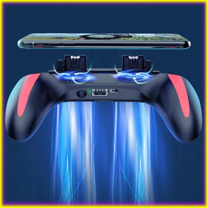 keenso Manette de jeu pour Smartphone ↑ Manette De Jeu Pour Téléphone Portable Avec Double Ventilateur De video accessoire