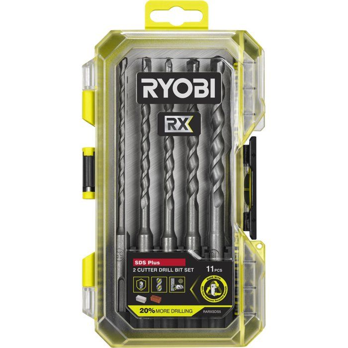 Coffret 5 forets SDS+ à 2 taillants RYOBI RX 5 5 à 10 mm RARXSDS5 - vue 2