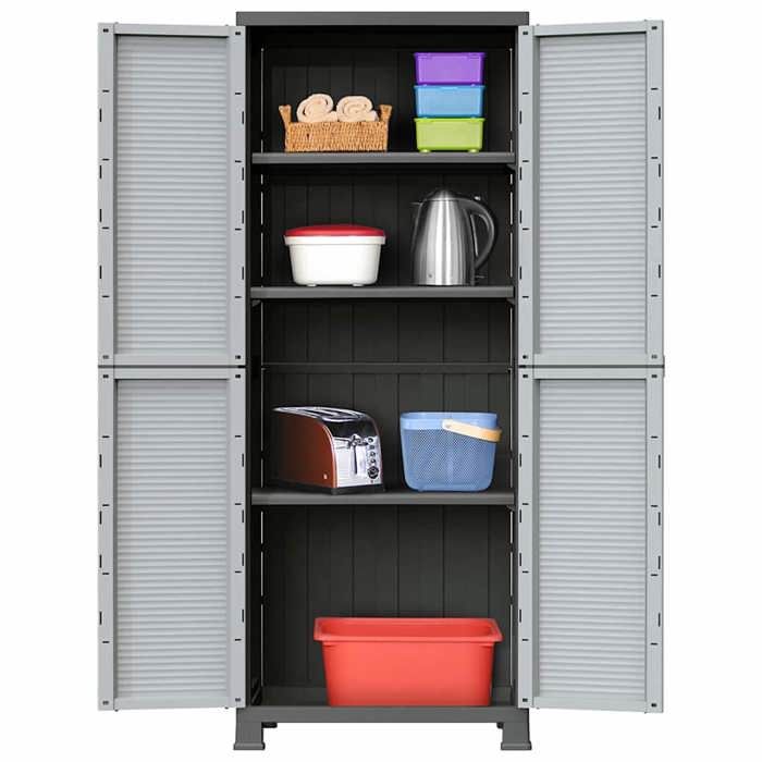 (Vente chaude)Support/Cabinet/Buffet de rangement - SWEETY - moderne Armoire en plastique 68x39x171 5cm 610052