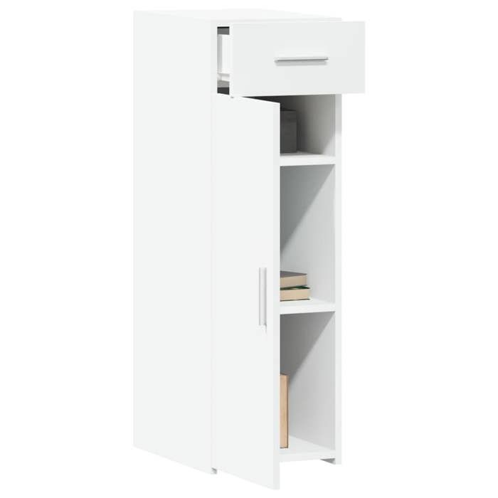 Enfilade de rangement Blanc - Buffet bas Blanc - 30x425x93cm - Bois dingénierie 323 726800011