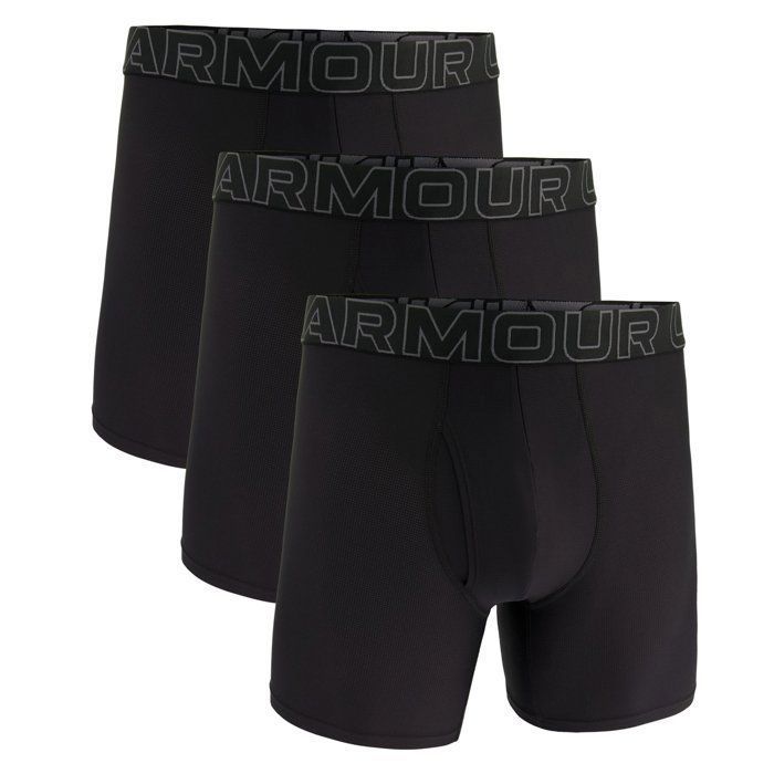 Under Armour Caleçon Homme - Paquet de 3 UA PERFORMANCE TECH MESH -SOLID 6 IN 3PK Under Armour Caleçon Homme - Paquet de 3 UA PERFORMANCE TECH MESH -SOLID 6 IN 3PK