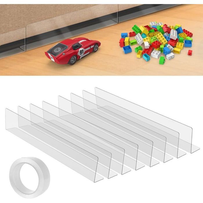 Bloqueurs transparents pour meubles - Virex® - Lot de 8 pièces - Protège canapé et lit
