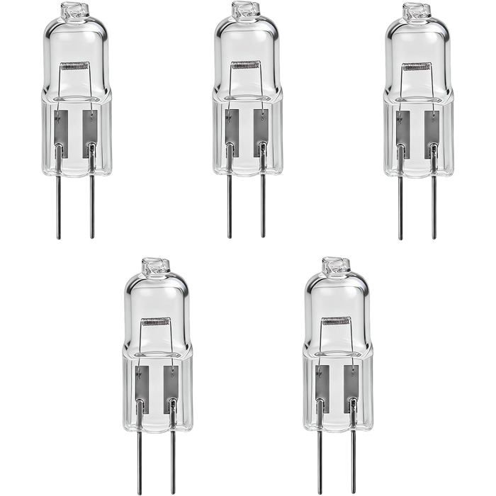 Ampoule Halogène G4 12V 10W Lot De 5 Pièces Culot À Broche 3000K Blanc Chaud Haute Luminosité Pour Lustres Cristal Spots Et [CA37]