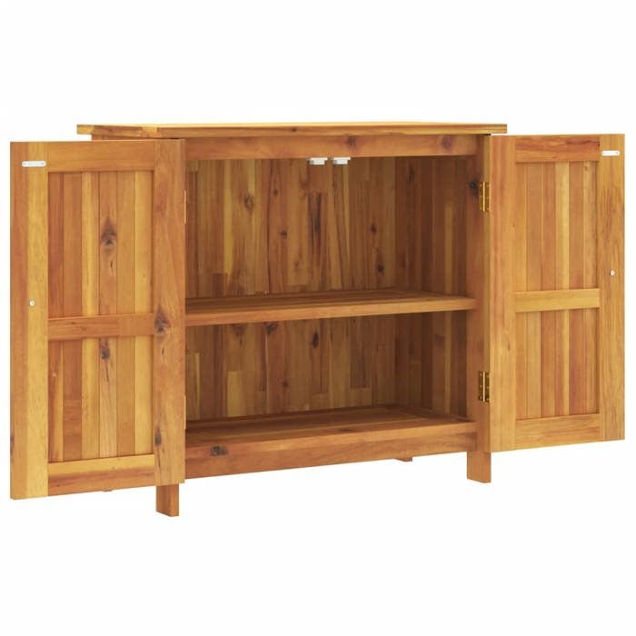 Armoire de Jardin 75 x 35 x 70 cm en bois dacacia massif avec 1 étagère 8588