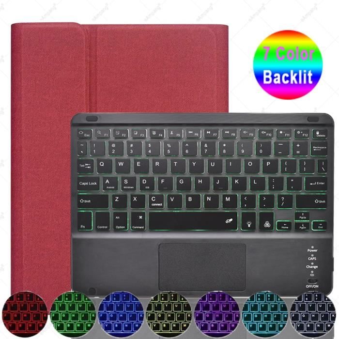 Clavier Bluetooth - PWSHYMI - Ultra-mince Rétroéclairé Coloré