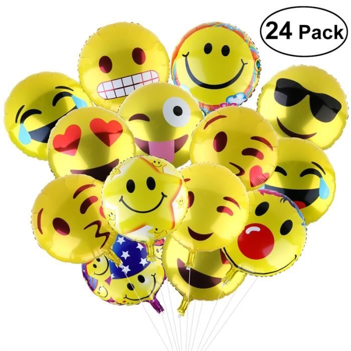 Articles De Fete Ballons Fetes Occasions Speciales 11 Smiley Emoji Anniversaire Ballons Helium Qualite Decorations De Fete Evenements