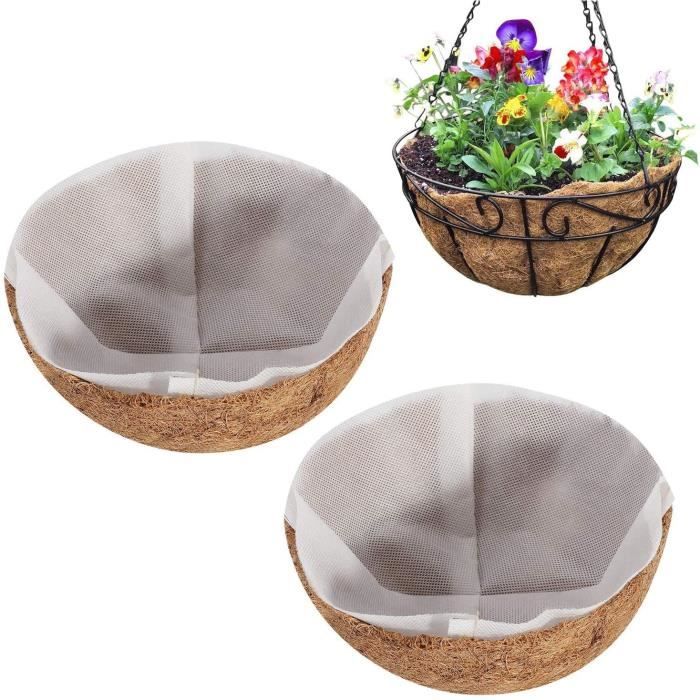 Lot De 3 Doublures Robustes En Fibre De Coco Pour Paniers Suspendus De 20,3 Cm, 25,4 Cm, 30,5 Cm, 35,6 Cm, 35,6 Cm, Pour Plantes (40,6 Cm