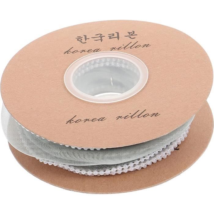 Guirlande De Perles Blanc 10m | Perles ABS 8mm - Décoration Mariage, Noël, DIY