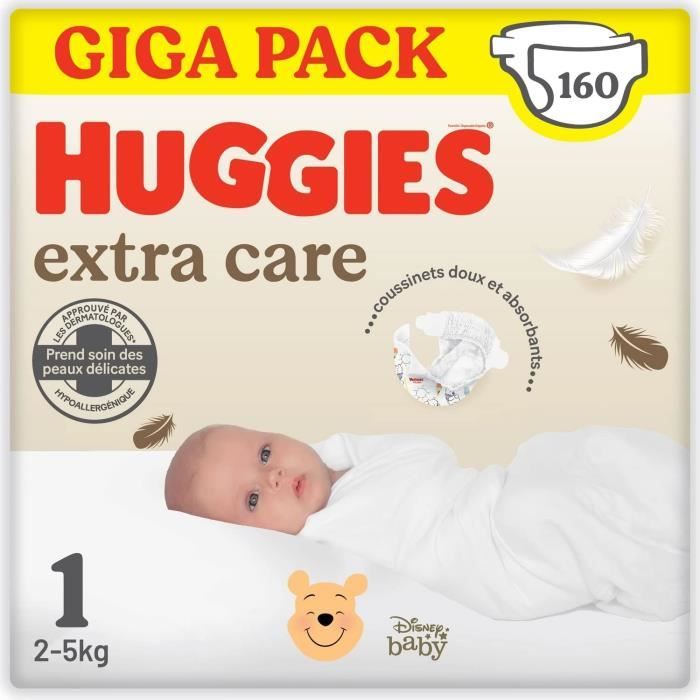 Couches bébécouches écologiques taille 4 (7-18kg) carton de 180