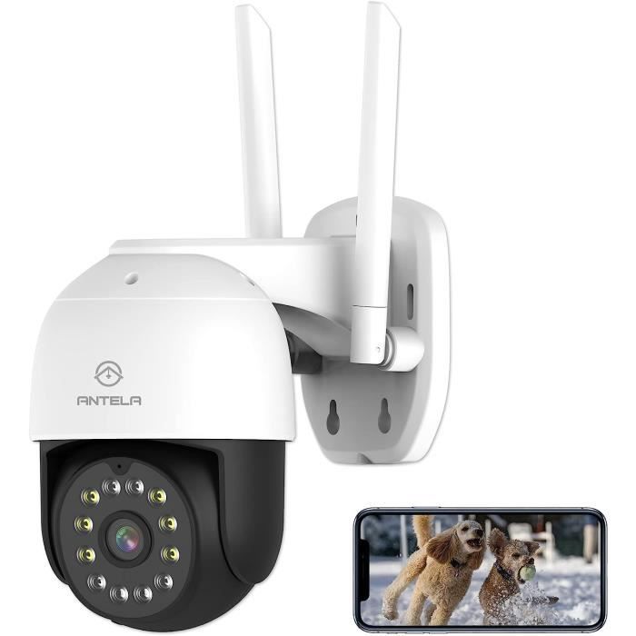 Caméras Dômes - Antela Caméra Surveillance Wifi Extérieure Ptz Ip  360°couleur/ir/intelligente Intelligente 50m Audio Bidirec - Cdiscount  Bricolage