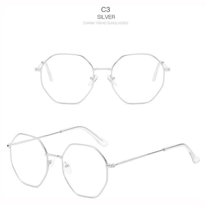 Lunette sale hexagonale femme