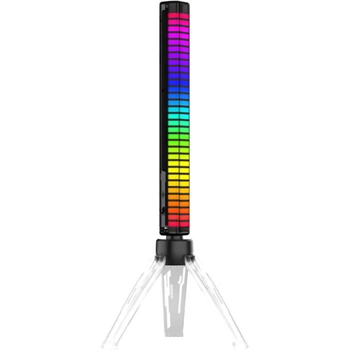 Lot de 2 barres lumineuses RVB intelligentes, lumières AURTEC RVB à activation vocale, synchronisation de la musique, 40 bits améliorés, lumières d' ambiance avec contrôle par application, pour jeux Lot de 2 barres lumineuses RVB intelligentes, lumières AURTEC RVB à activation vocale, synchronisation de la musique, 40 bits améliorés, lumières d' ambiance avec contrôle par application, pour jeux