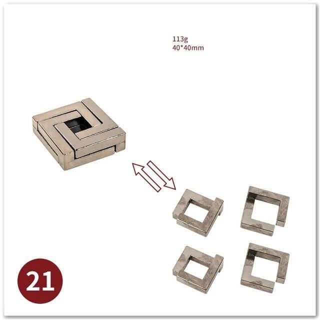 Casse-Tête En Métal Alliage Haut De Gamme Pour Adultes Et Ados - Puzzle 3D Rétro à Défier