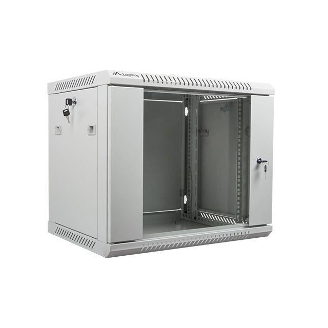 Rack mural 19 - Lanberg - WF01-6409-10S - 9U - 600x450mm - Gris - À monter soi-même
