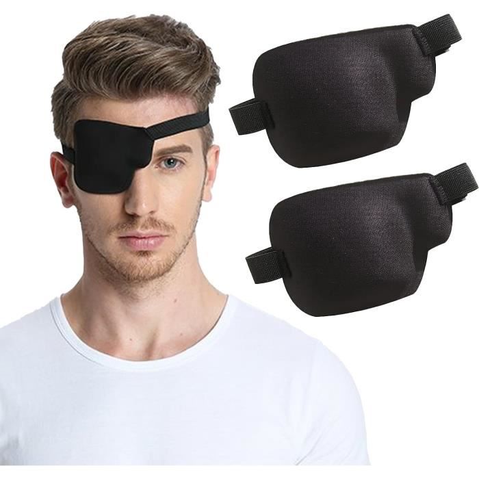 Lot De 4 Cache-œil Ajustables SHSHbuy - Pour Strabisme, Amblyopie, Cosplay | Confortables, Lavables, Unisexe