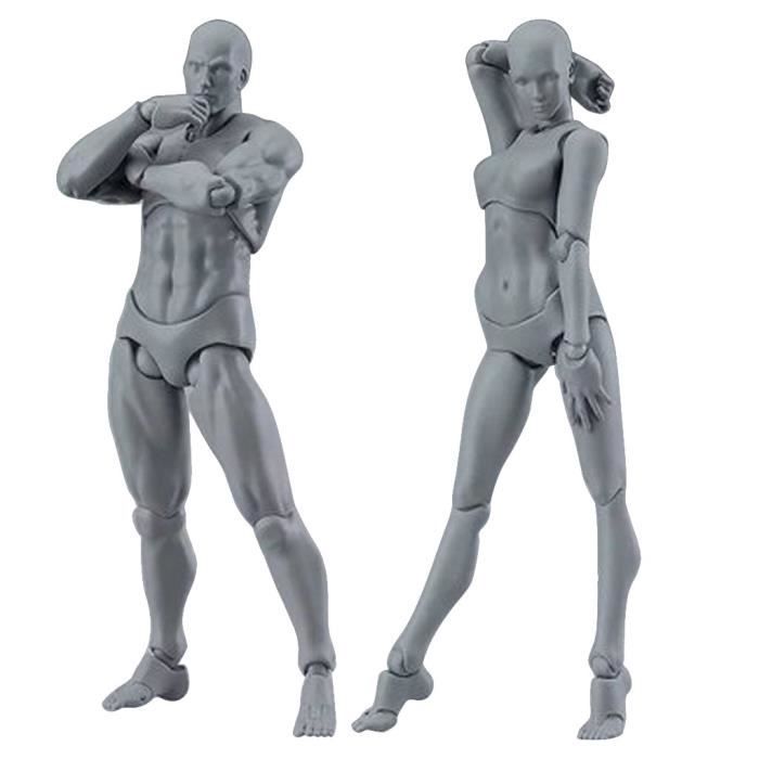 Mannequin Proportion Humaine Position réglable Artina Modèle Dali de Dessin en Bois Figurine pour Esquisse 20cm