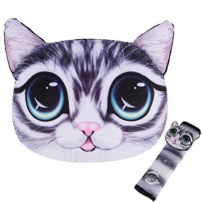 Coussin De Tete De Dessin Anime Mignon Oreiller Cervical En Forme De Chat Appui Tete Cdiscount