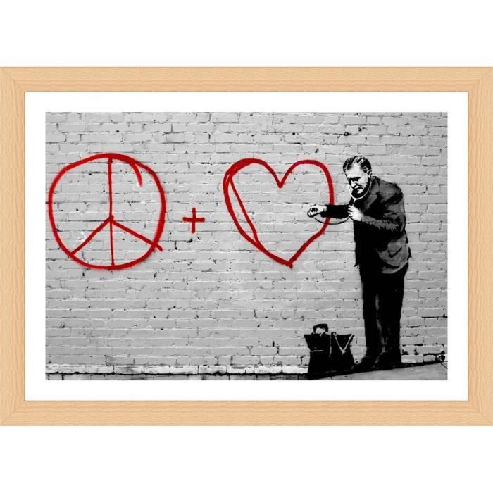 Peace Love Doctor Banksy Beech Poster Enmaille Imprimer Sur Toile 100 Coton Pret A Hang 91x61cm Cadre Wall Art Pictures Cdiscount Maison Peace Love Doctor Banksy Beech Poster Enmaille Imprimer Sur Toile 100 Coton Pret A Hang 91x61cm Cadre Wall Art Pictures Cdiscount Maison
