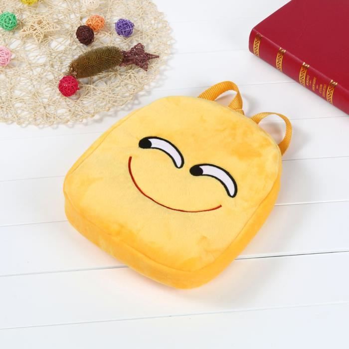 Cute Emoticone Emoticon Epaule Ecole Enfant Sac Backpack Sac A Dos Besace Taquiner Jaune Cdiscount Bagagerie Maroquinerie