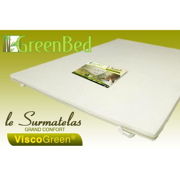 Surmatelas A Mémoire De Forme 140×190 Viscogreen