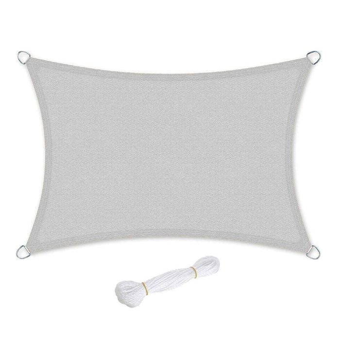 Toile D'ombrage En Vinyle 80% UV – Idéale Pour Jardin, Patio Ou Terrasse – Respirante Et écran D'intimité