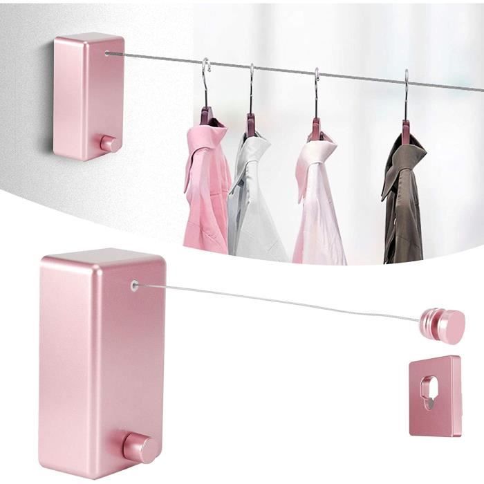 Corde à Linge rétractable, Installation de Forage Corde à Linge en Acier Inoxydable Corde de