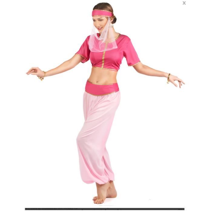 Déguisement danseuse orientale rose fille - Vegaooparty