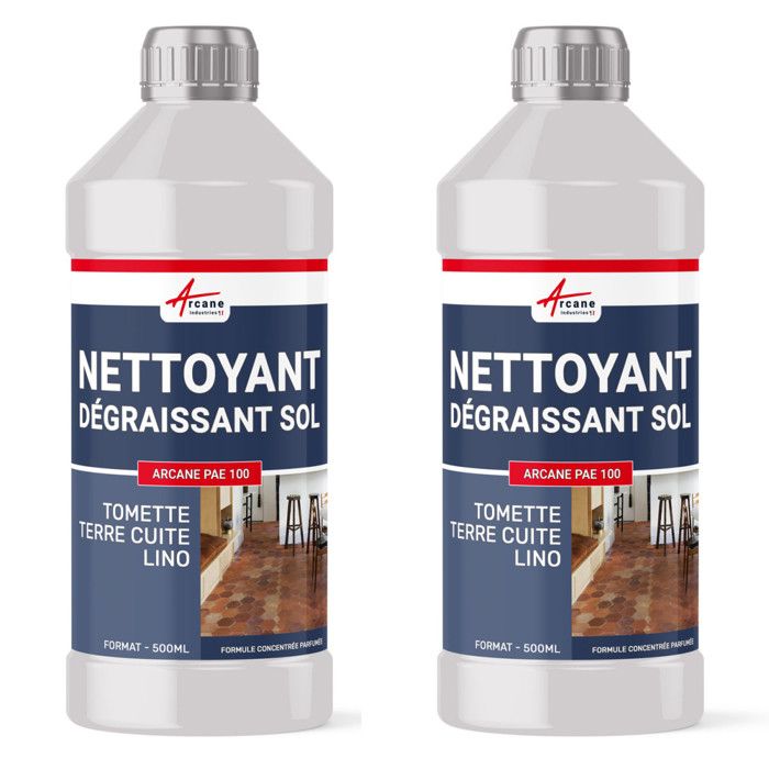 Nettoyant carrelage sol terrasse terre cuite tomette linoleum lino degraissant sol plastique