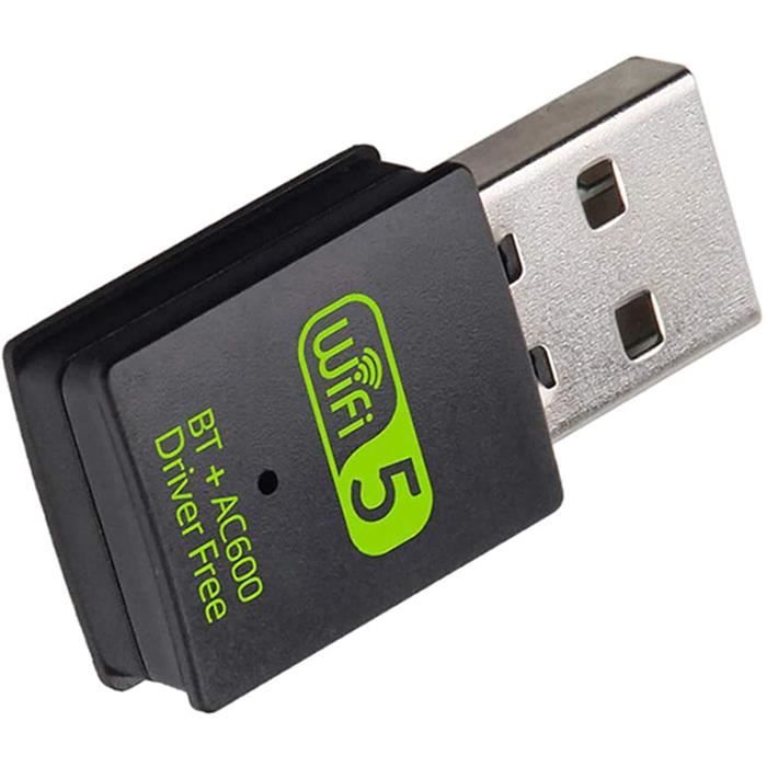 Dongle USB pour WiFi jusqu'à 600mbps avec bandes 2,4 et 5 GHz, Clés WiFi /  Cartes réseaux
