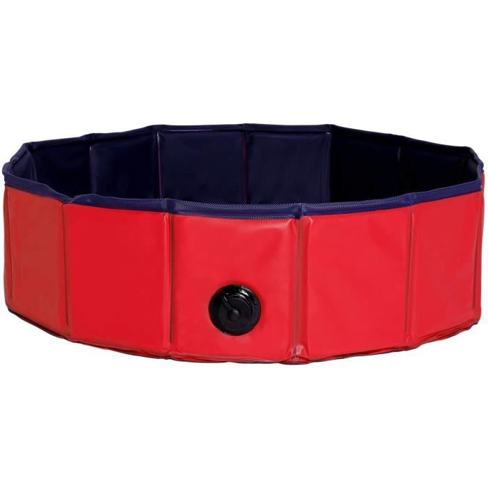 Piscine Pliable Pour Chien/enfant 50x50x8 Cm - En PVC Résistant, Bords Doux - Pour Jeu Et Rafraîchissement - 2