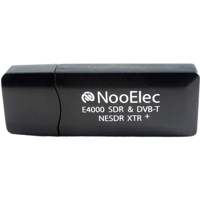 NooElec NESDR XTR+ Clé USB RTL-SDR et DVB-T avec chipset Realtek RTL2832U  et tuner E4000 - TCXO - Antenne et télécommande incluse - Cdiscount  Informatique