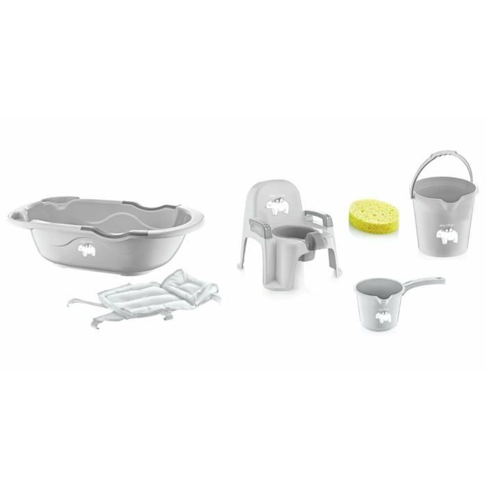 Babyjem Baignoire Bebe Set De 6 Piece De Bain Bebe Et Nouveau Nes Bleu 0 12 Mois Cdiscount Puericulture Eveil Bebe