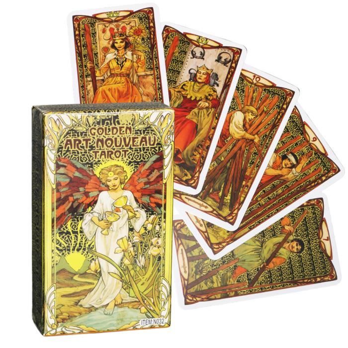 Cartes De Tarot Oracle De Sagesse Vintage - 52 Cartes Avec Guide Et Sac En Velours