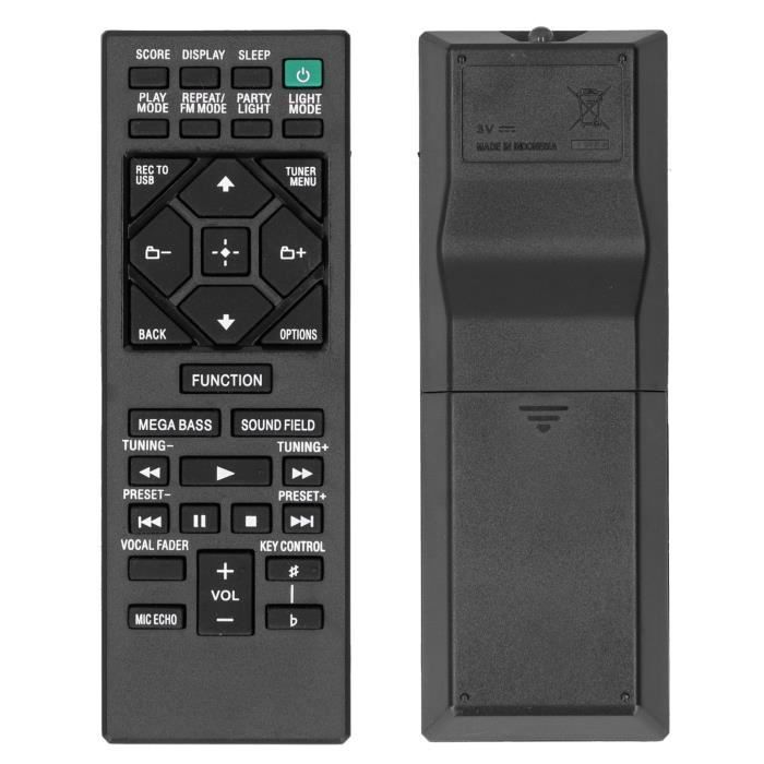 télécommande audio Télécommande du système audio domestique Hi-Fi pour Sony RMT-AM330U - RMT-AM220U HB013