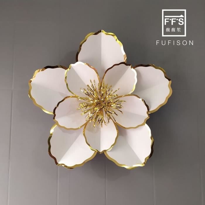 Autocollant Mural Fleur D'hibiscus Hawaïen - Déco Florale Pour Salle De Bain, Salon - Vinyle Amovible