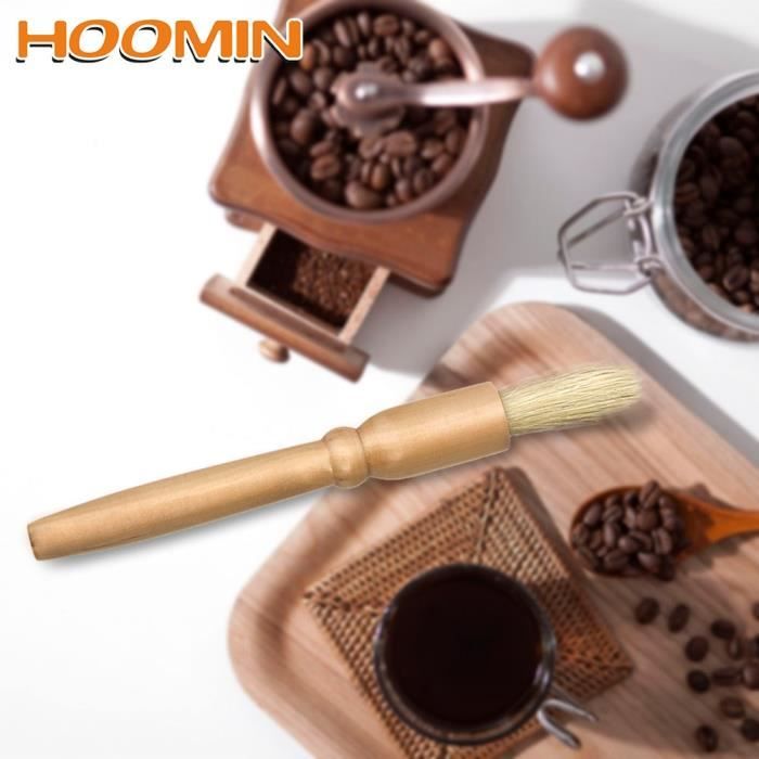2 Brosse à Café Avec Poignée Bois - Brosse Barista Pour Moulin Et Porte-filtre